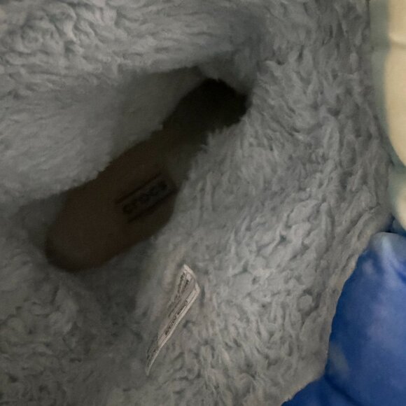 Crocs Classic Lined Neo Puff Tie Dye Boot (Light Blue) - Picture 5 of 9